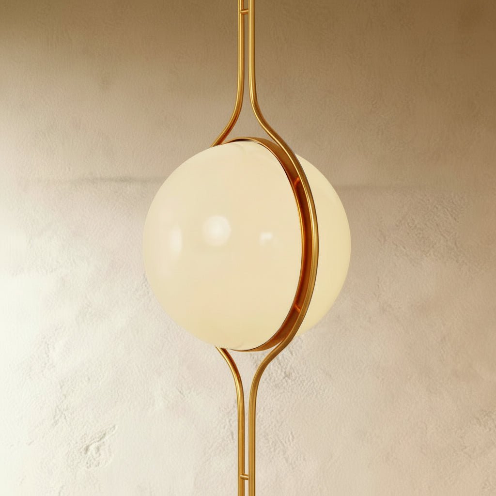 ZuruLicht: Lampada da soffitto LED moderna da terra a soffitto con sfere in acrilico – per soggiorno e ingresso