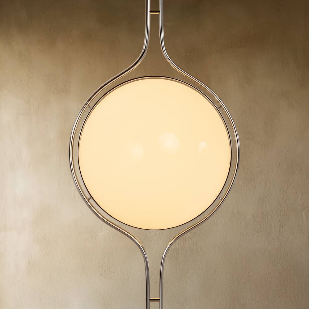 ZuruLicht: Lampada da soffitto LED moderna da terra a soffitto con sfere in acrilico – per soggiorno e ingresso