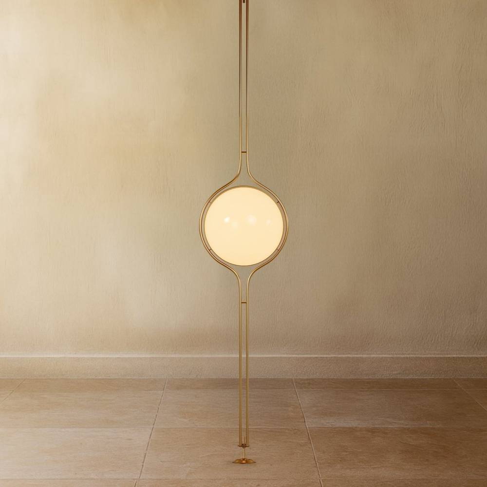 ZuruLicht: Lampada da soffitto LED moderna da terra a soffitto con sfere in acrilico – per soggiorno e ingresso