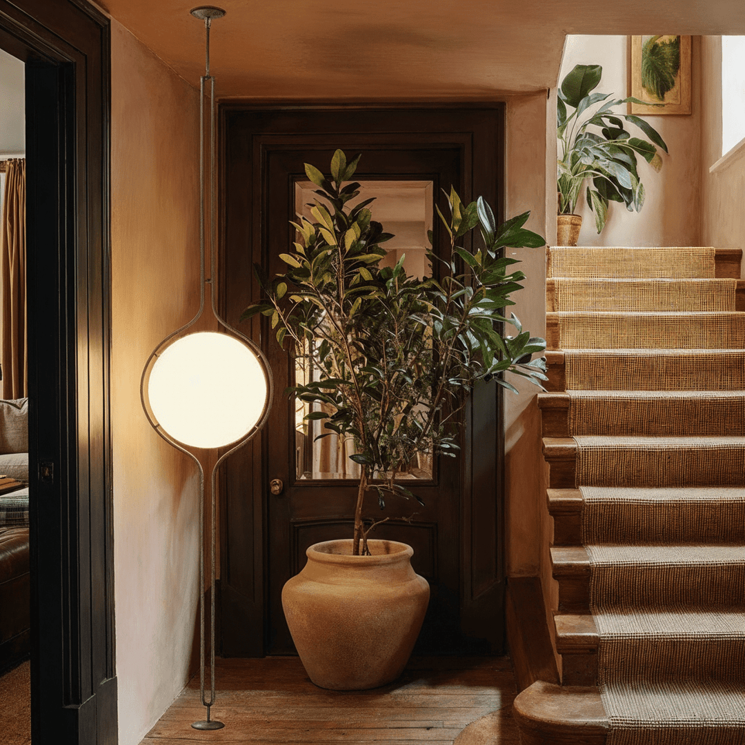 ZuruLicht: Lampada da soffitto LED moderna da terra a soffitto con sfere in acrilico – per soggiorno e ingresso