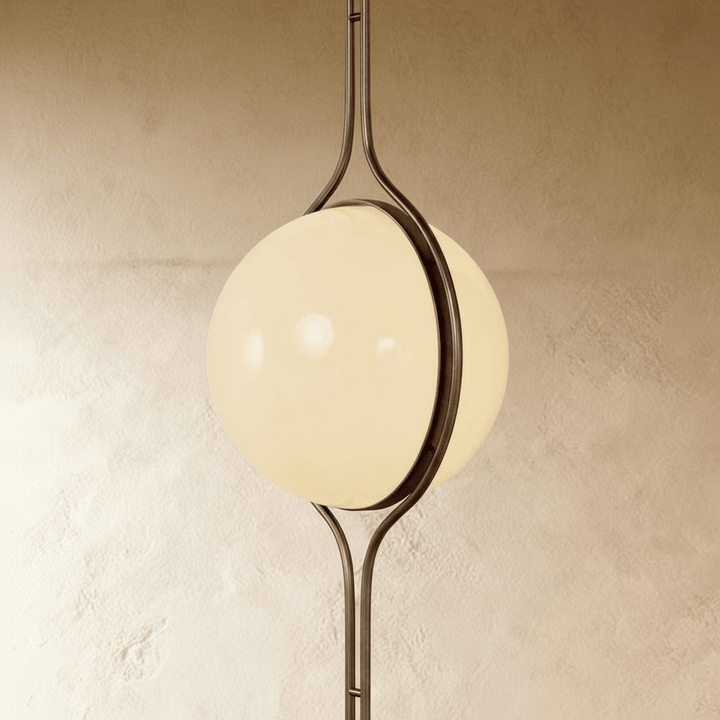 ZuruLicht: Lampada da soffitto LED moderna da terra a soffitto con sfere in acrilico – per soggiorno e ingresso