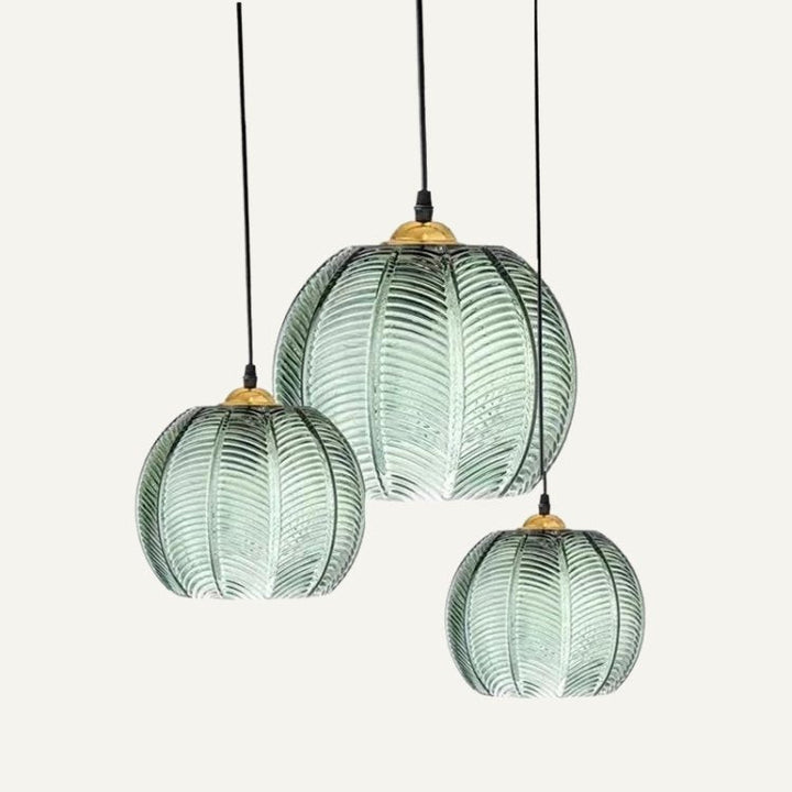 Aalin: Lampadario in vetro opalino colorato con attacco E27 – per aree pranzo moderne