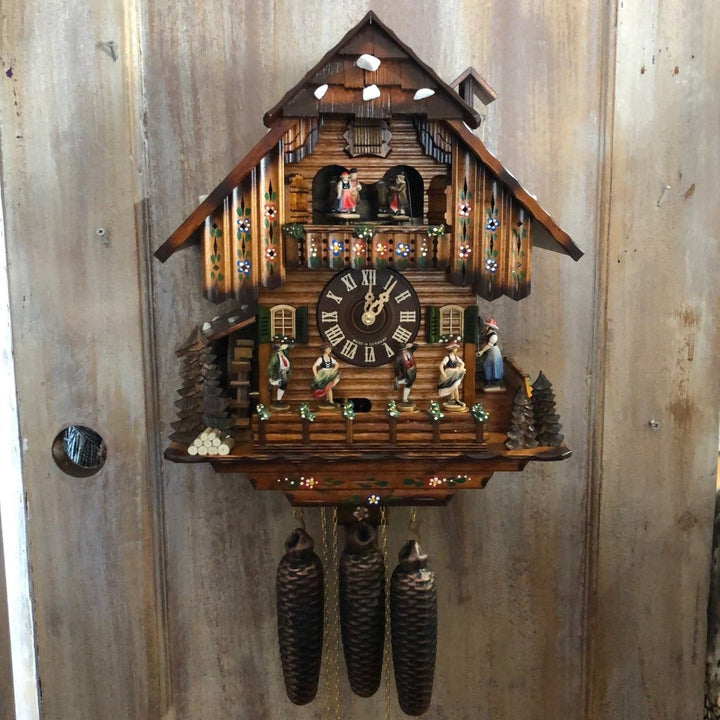 Orologio a cucù in legno TimberTock™ Incantevole Bosco