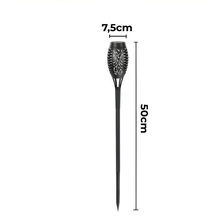 Glowvia™ – Torcia a Fiamma Solare Realistica per Esterni