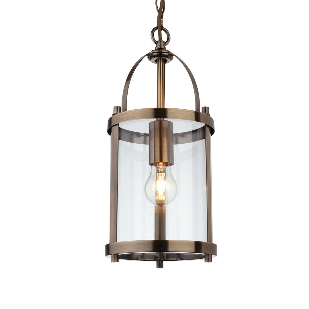Lampadario a Lanterna Imperiale, Ottone Antico
