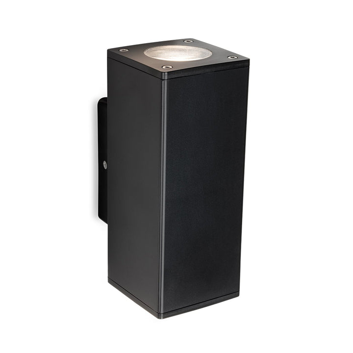 Lampada da parete Andre Square Up &amp; Down, Nera