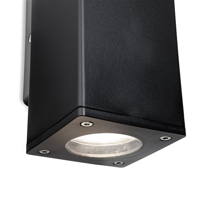 Lampada da parete Andre Square Up &amp; Down, Nera