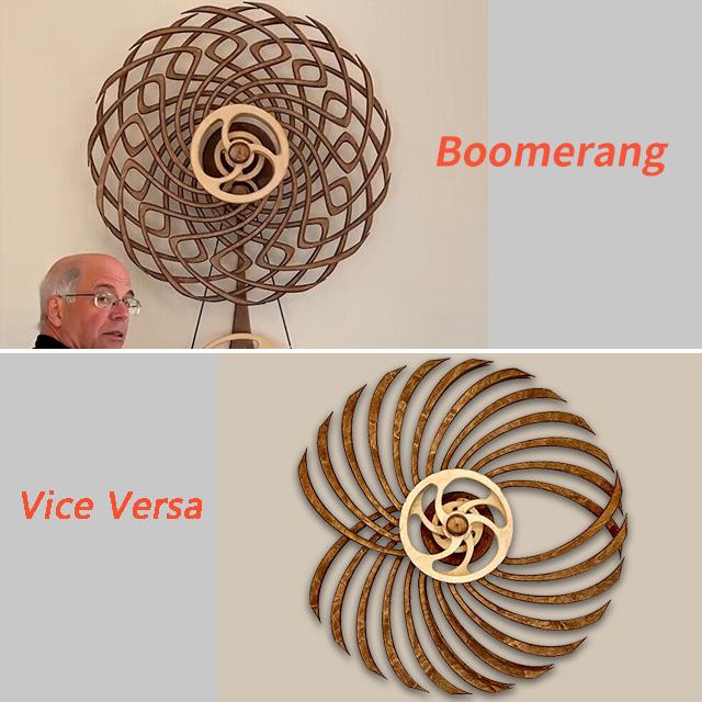 Scultura in legno cinetico | Decorazione murale animata &amp; oggetto d&