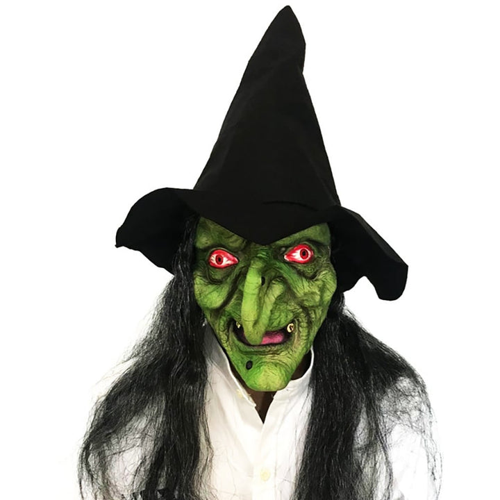 HorrorFace™ Maschera di Halloween Realistica | Lattice Morbido | Bocca Mobile | Traspirante &amp; Fatta a Mano