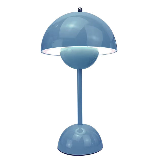 BrightFlow™ Lampada da Tavolo Senza Fili dal Design Retrò | LED Ricaricabile e Dimmerabile a 3 Livelli | Controllo Tattile e Eleganza Portatile