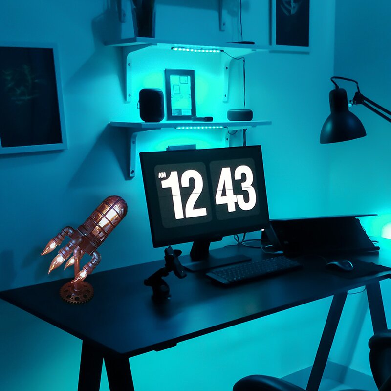 RaketenGlühen™ Lampada a Razzo Steampunk
