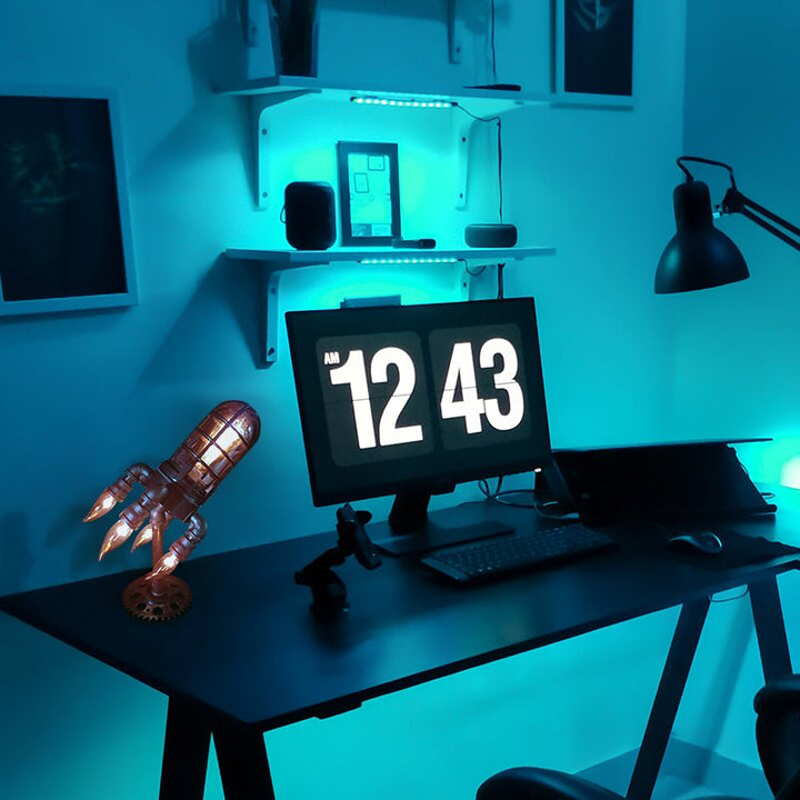 RaketenGlühen™ Lampada a Razzo Steampunk