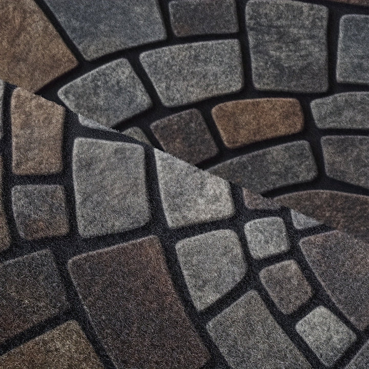 Tappetino da Ingresso a Mezza Cerchio in Mosaic | Uso Interno ed Esterno