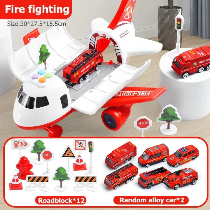 Set di Giocattoli Aeroplano XL Set di Emergenza per Bambini Ritorno a Scuola 2025 Idea Regalo