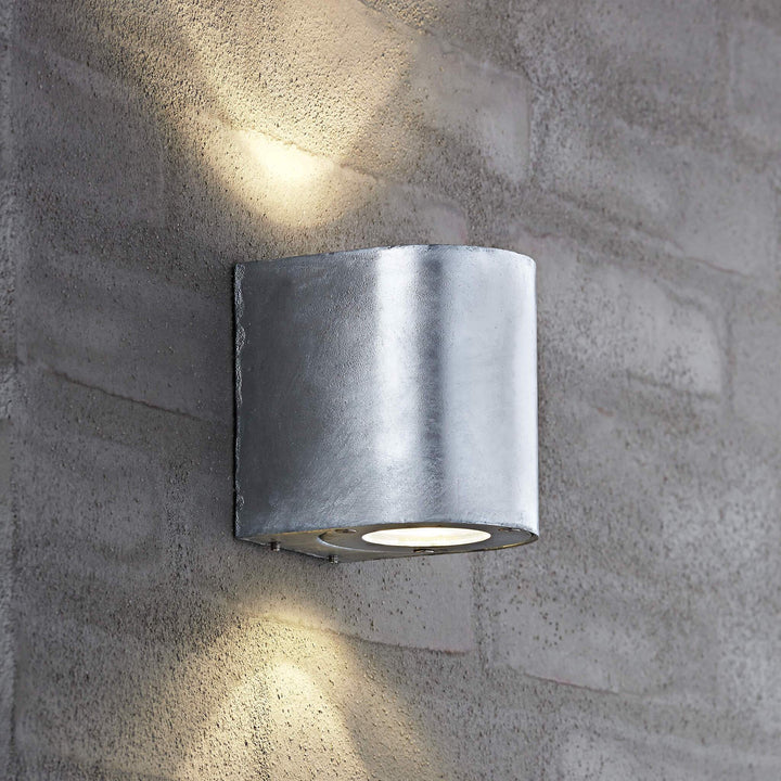 Canto 2 LED Luce da Parete Up &amp; Down, Galvanizzata