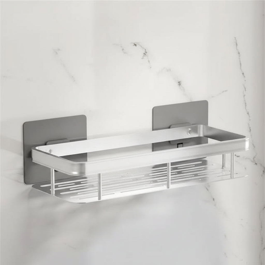NORDICSHELF - Mensola Adesiva per il Bagno – Senza Trapano &amp; Elegante per Ogni Bagno