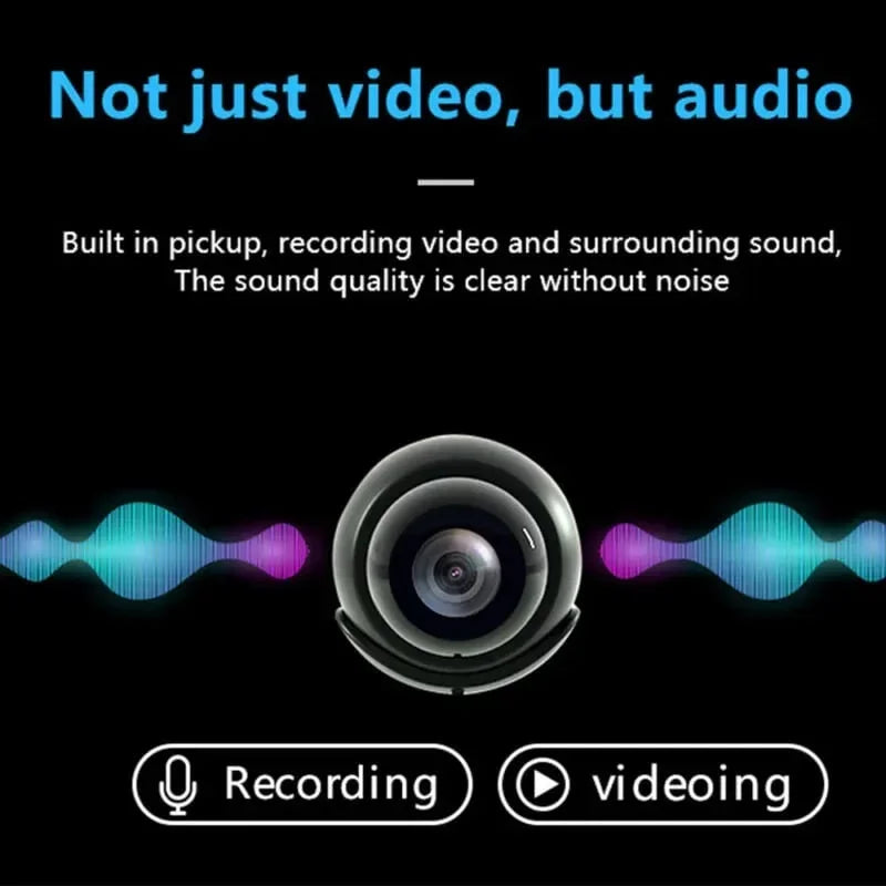 Mini Telecamera Senza Fili | 1080P HD &amp; Rilevamento di Movimento | Telecamera di Sorveglianza Wi-Fi con Audio &amp; Visione Notturna