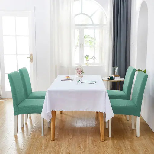 Fodere per sedie elastiche | Si adatta universalmente e facile da mantenere | Tessuto elastico per una protezione duratura