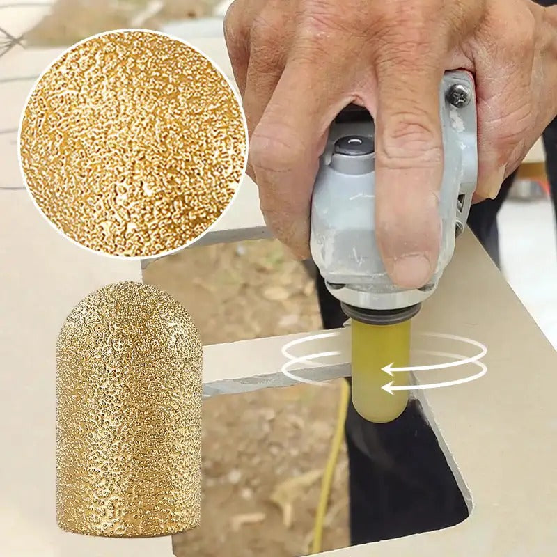 Set di dischi di rettifica diamantati | Per marmo, quarzo e granito | Raggi interni e bordi puliti