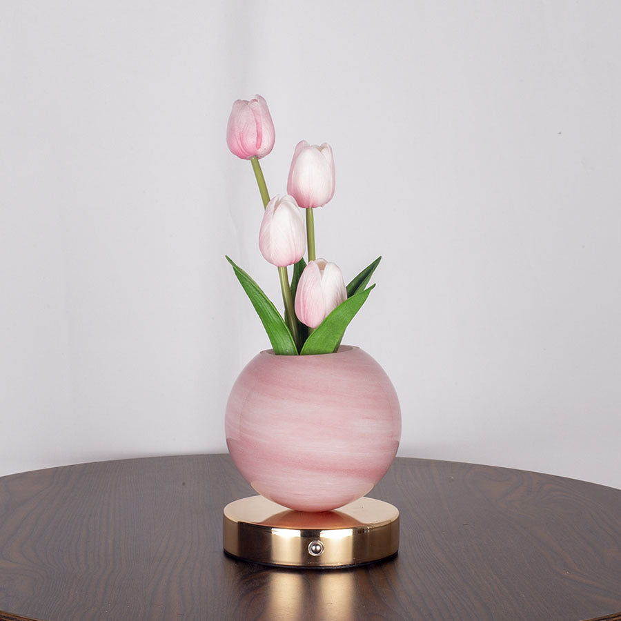 Lampada da tavolo a LED a forma di tulipano