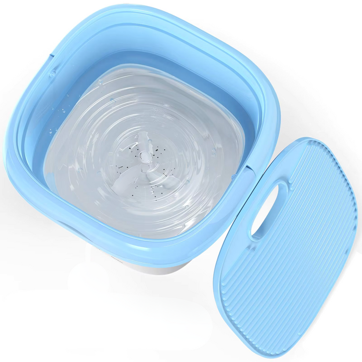 Mini lavatrice pieghevole 3L | 3 modalità di lavaggio + 2 min di centrifuga | Dispositivo di lavaggio da viaggio 1,5 kg | Per campeggio, dormitori e vacanze