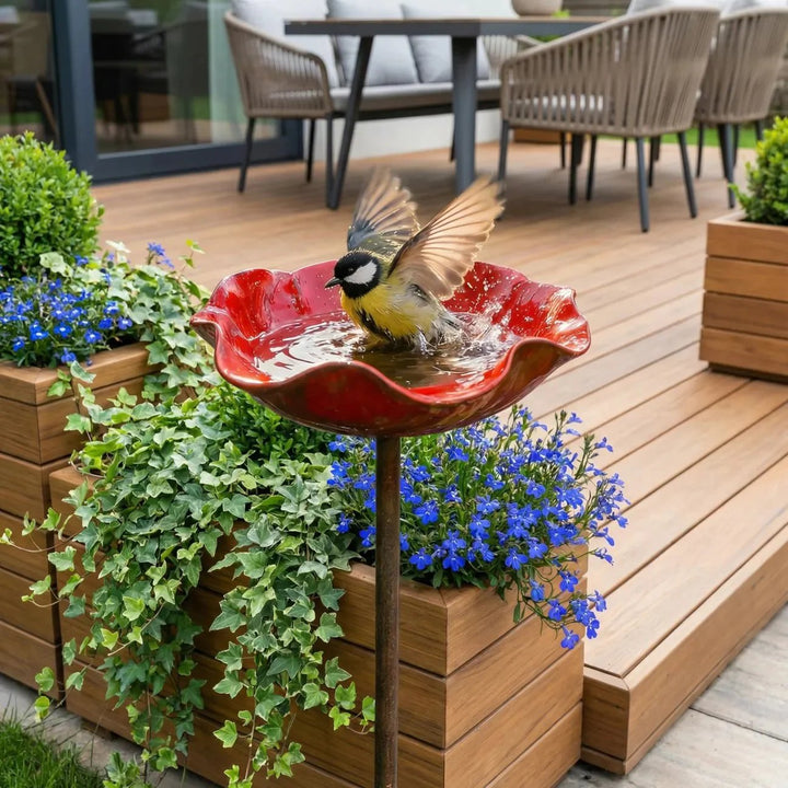 PetalHaven™ – Fontaine à oiseaux et pollinisateurs Fuglebad