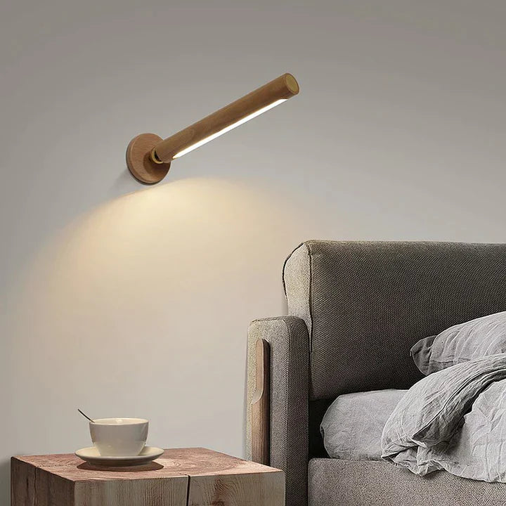 SpinStrahl™ Lampada Rotativa in Legno