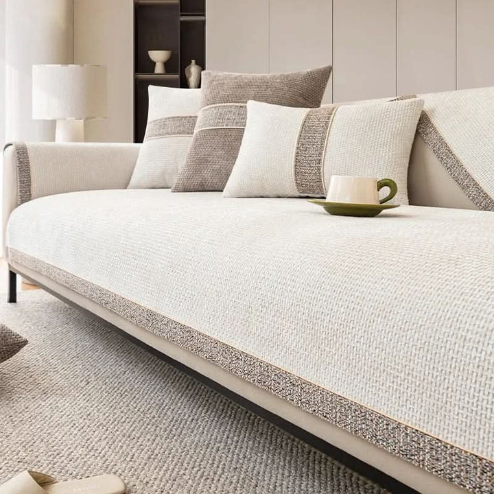 Copertura per Divano LEINENLUX – Antiscivolo e Elegante per Ogni Soggiorno