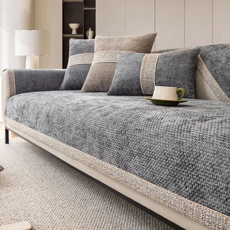Copertura per Divano LEINENLUX – Antiscivolo e Elegante per Ogni Soggiorno