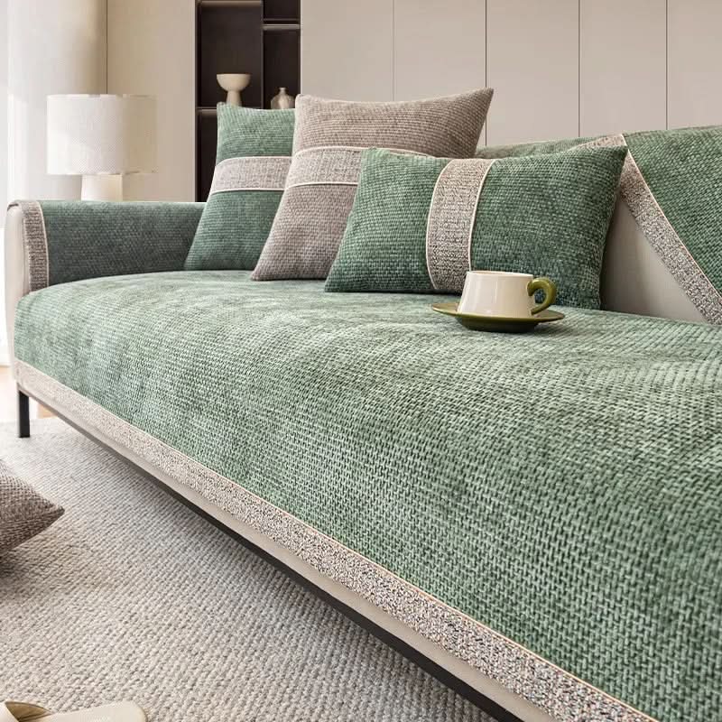 Copertura per Divano LEINENLUX – Antiscivolo e Elegante per Ogni Soggiorno