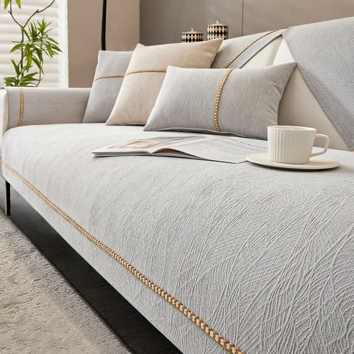 Copertura per Divano LEINENLUX – Antiscivolo e Elegante per Ogni Soggiorno