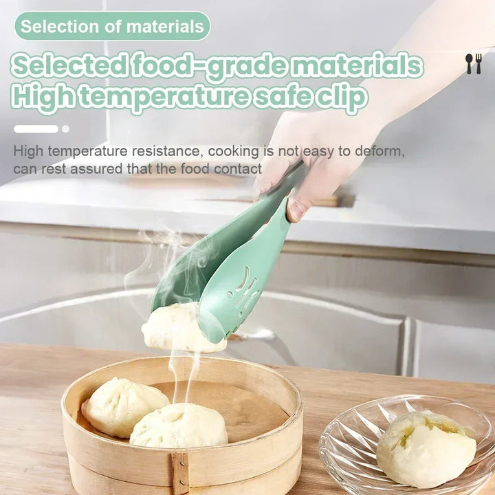 Pinza da cucina 3-in-1 | Utensile multifunzionale per cucinare e servire | Resistente al calore &amp; Leggera | Pinza Pratica