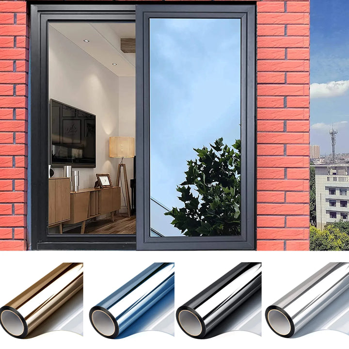 Pellicola Finestra Riflettente – Stanze Fresche e Privacy