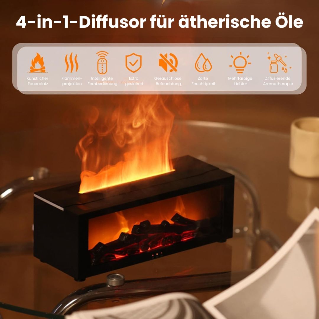 Diffusore di Aroma | Lampada Aromatica Elettrica con Effetto Fiamma | AromaLlama
