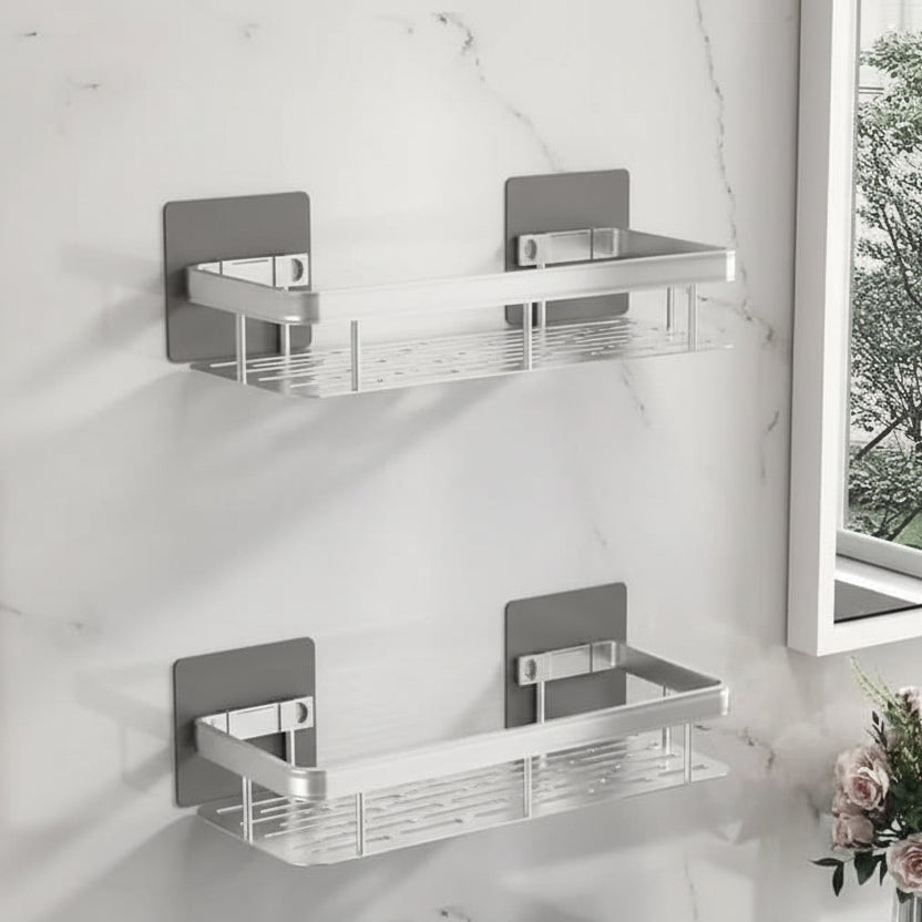 NORDICSHELF - Mensola Adesiva per il Bagno – Senza Trapano &amp; Elegante per Ogni Bagno