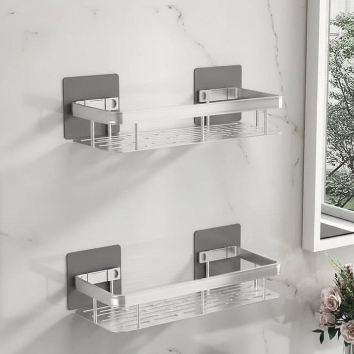 NORDICSHELF - Mensola Adesiva per il Bagno – Senza Trapano &amp; Elegante per Ogni Bagno