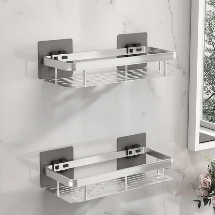 NORDICSHELF - Mensola Adesiva per il Bagno – Senza Trapano &amp; Elegante per Ogni Bagno