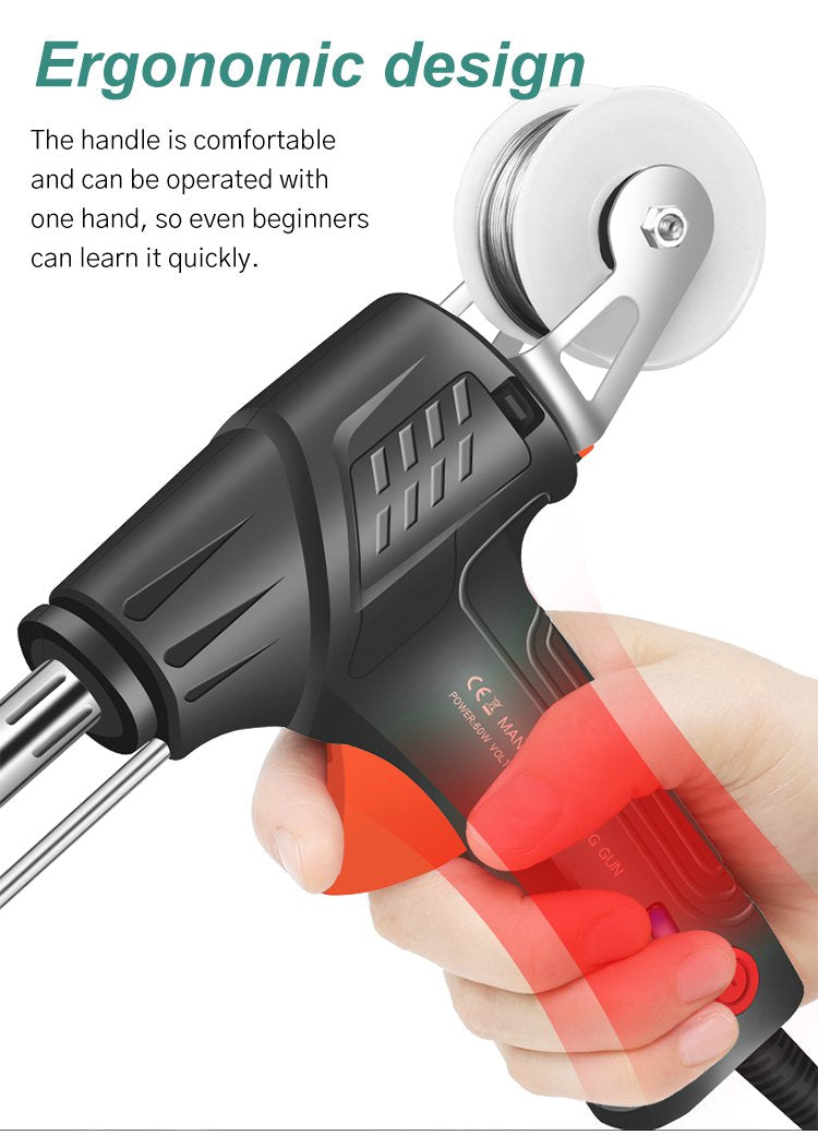 Strumento di Saldatura Elettrica | Riscaldamento Rapido in 20s | Saldatura e Taglio 2-in-1 | Manico Ergonomico