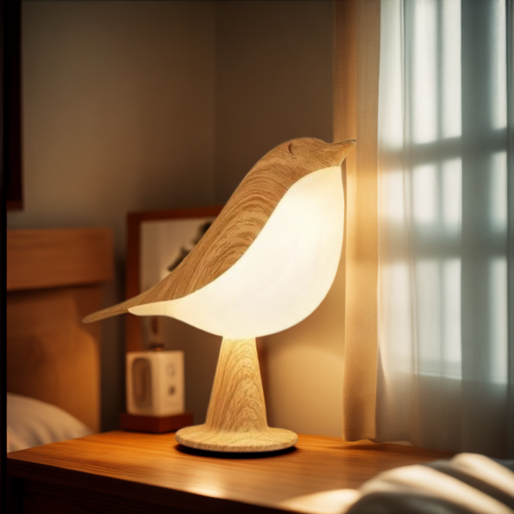 ZenGlow™ - Lampada da tavolo elegante ispirata agli uccelli