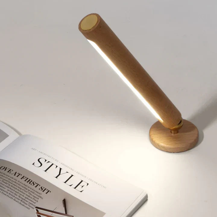 SpinStrahl™ Lampada Rotativa in Legno