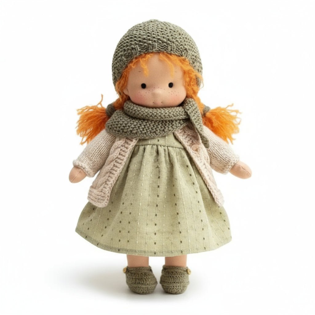 ELORA – Bambola Waldorf fatta a mano in cotone