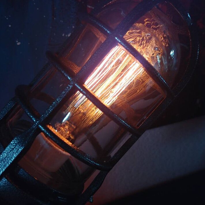 RaketenGlühen™ Lampada a Razzo Steampunk