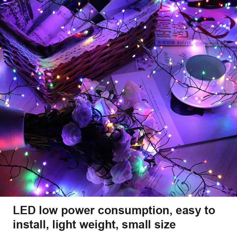 Ghirlanda luminosa a LED in filo di rame | Flessibile, malleabile e impermeabile | Per interni ed esterni