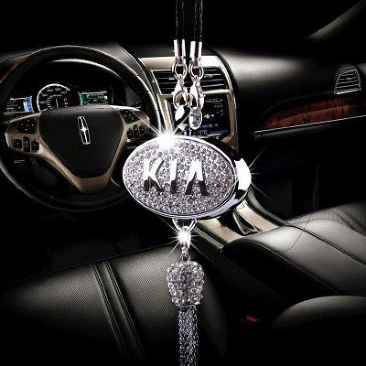 Porta-profumo Auto | Cristallo &amp; Lega di zinco | Decorazione scintillante &amp; Idea regalo
