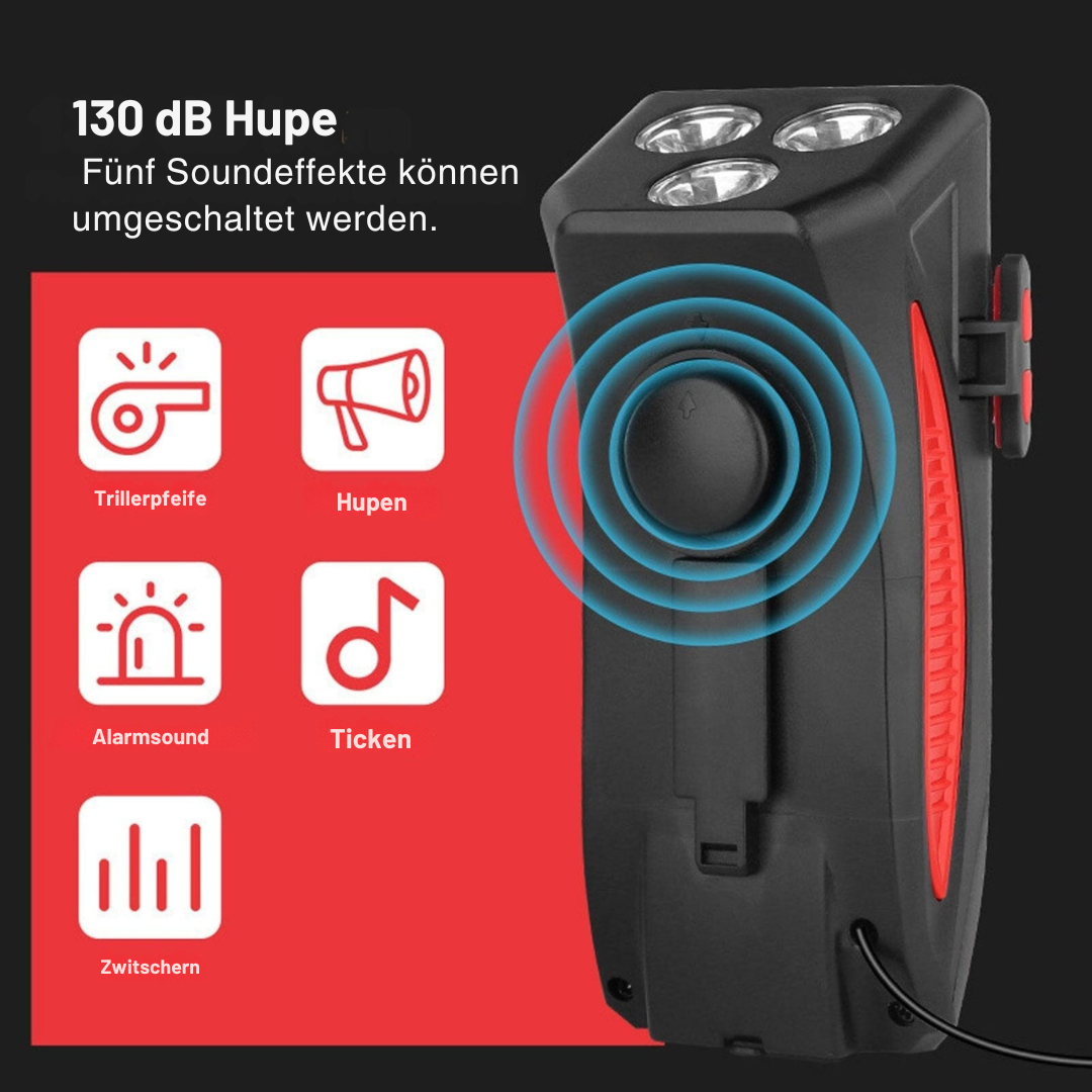 Luce per bicicletta con supporto per telefono e powerbank | Illuminazione per bicicletta anteriore | PowerRide