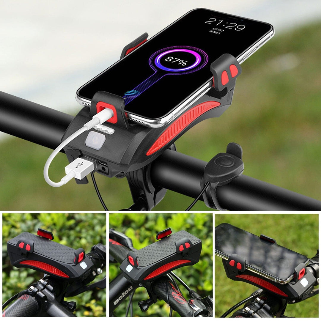Luce per bicicletta con supporto per telefono e powerbank | Illuminazione per bicicletta anteriore | PowerRide