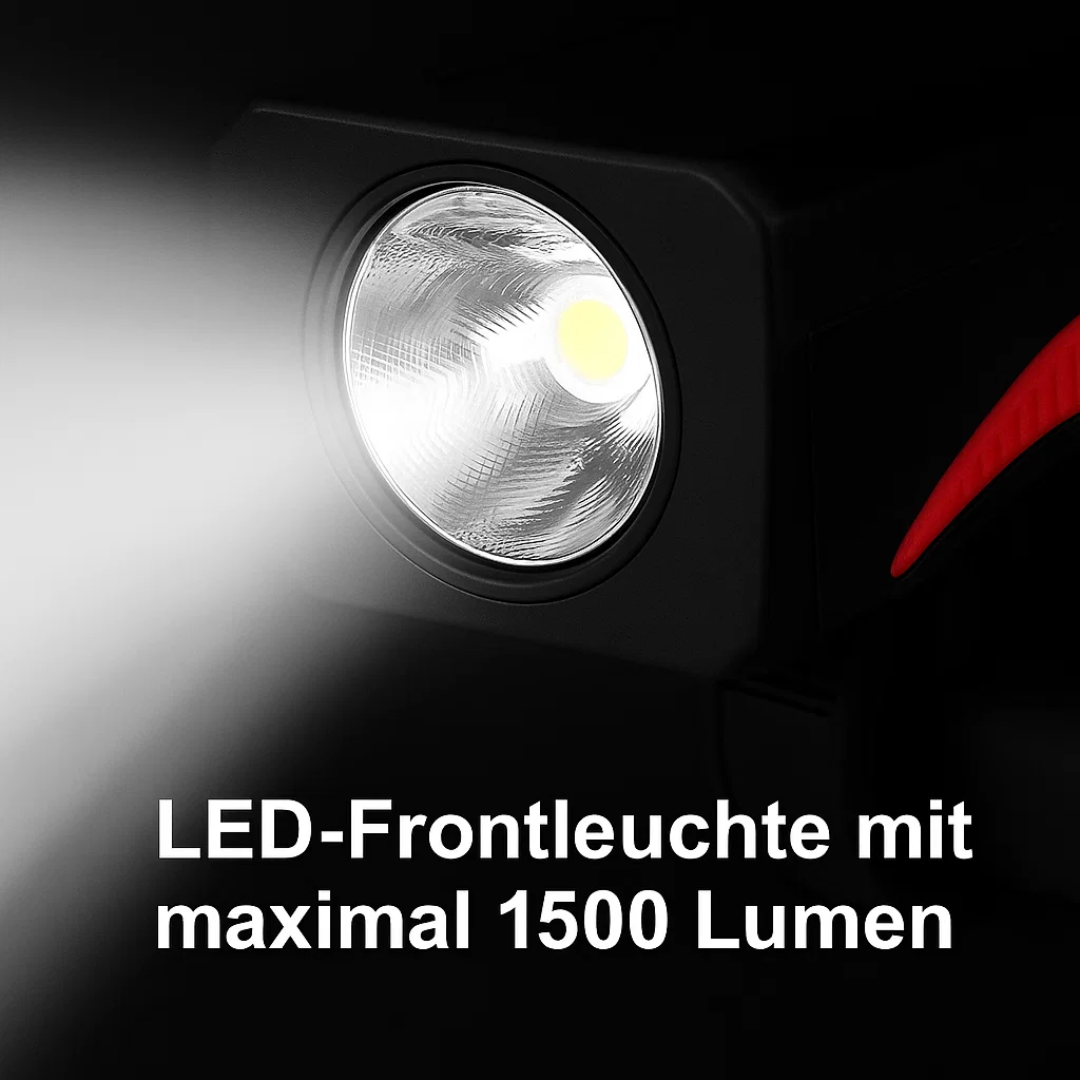 Luce per bicicletta con supporto per telefono e powerbank | Illuminazione per bicicletta anteriore | PowerRide