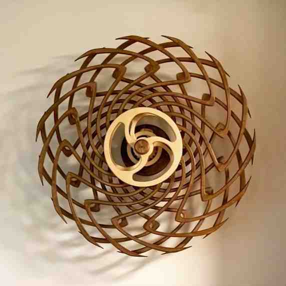 Scultura in legno cinetico | Decorazione murale animata &amp; oggetto d&