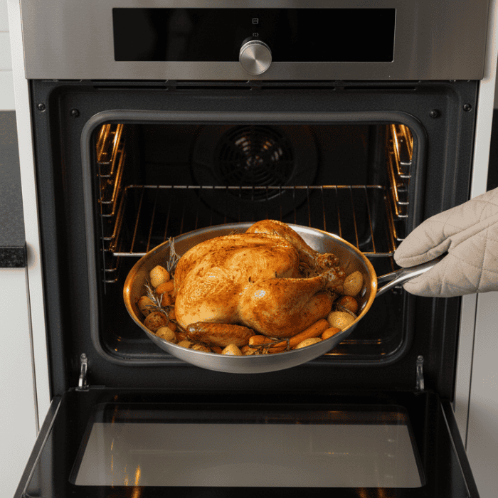 TITAN-PREMIUM PAN - Padella in titanio di alta qualità senza rivestimento per tutti i tipi di piano cottura