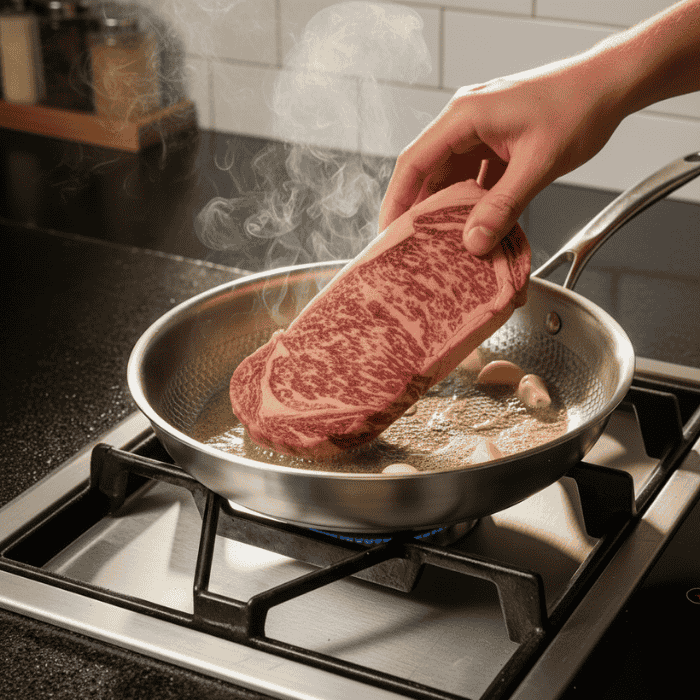 TITAN-PREMIUM PAN - Padella in titanio di alta qualità senza rivestimento per tutti i tipi di piano cottura